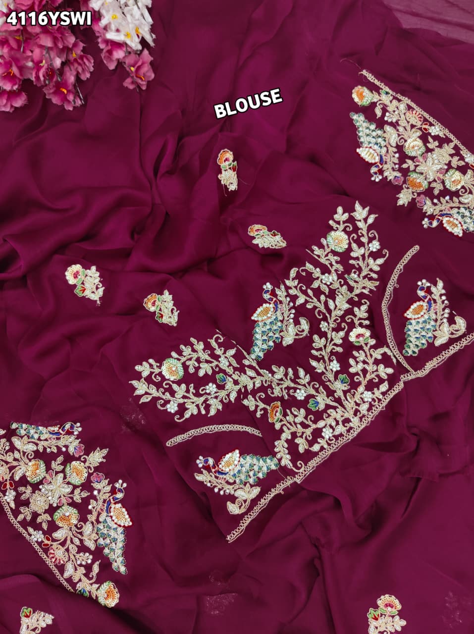 KcPc Premium Gaji Silk Sarees Crafted with Heavy Embroidery WorkSAN