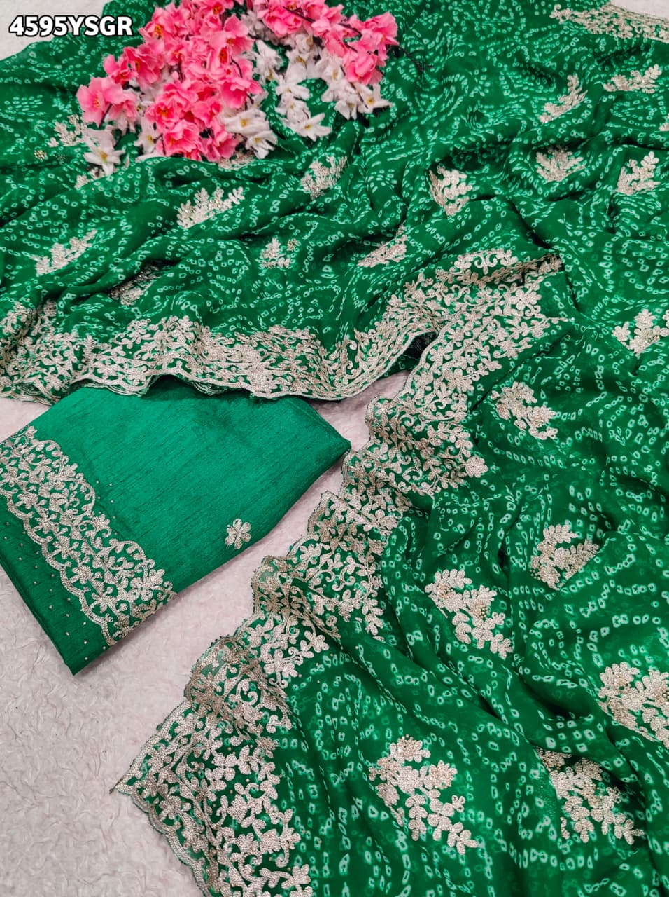 KcPc Beautiful Bandhani Sarees for Every Celebration SANJU