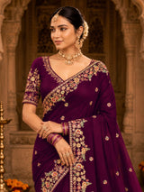 KcPc Premium Gaji Silk Sarees Crafted with Heavy Embroidery WorkSAN