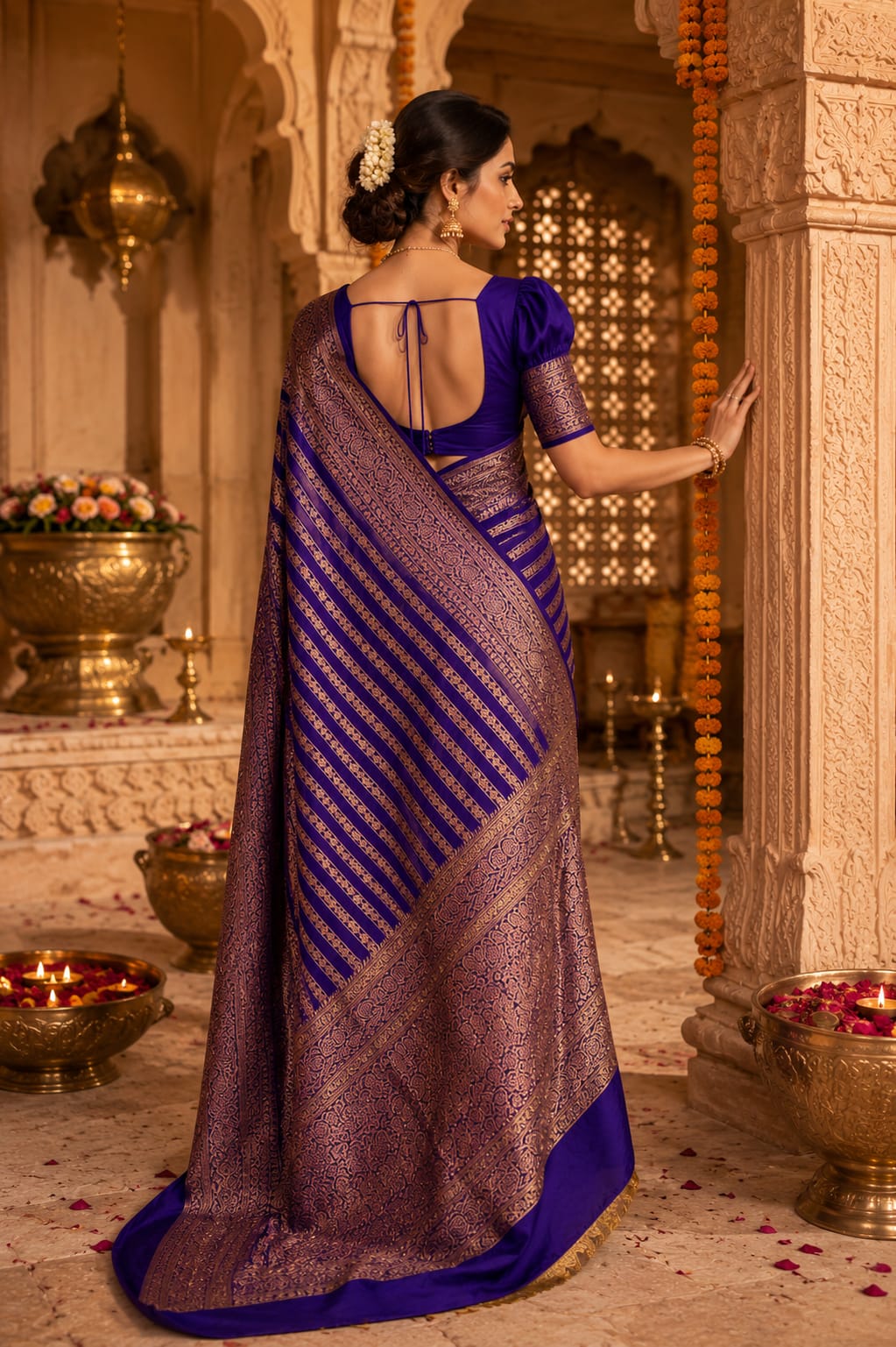 KcPc New Premium Jambli Kanjivaram Saree in Soft Warm SilkNDA