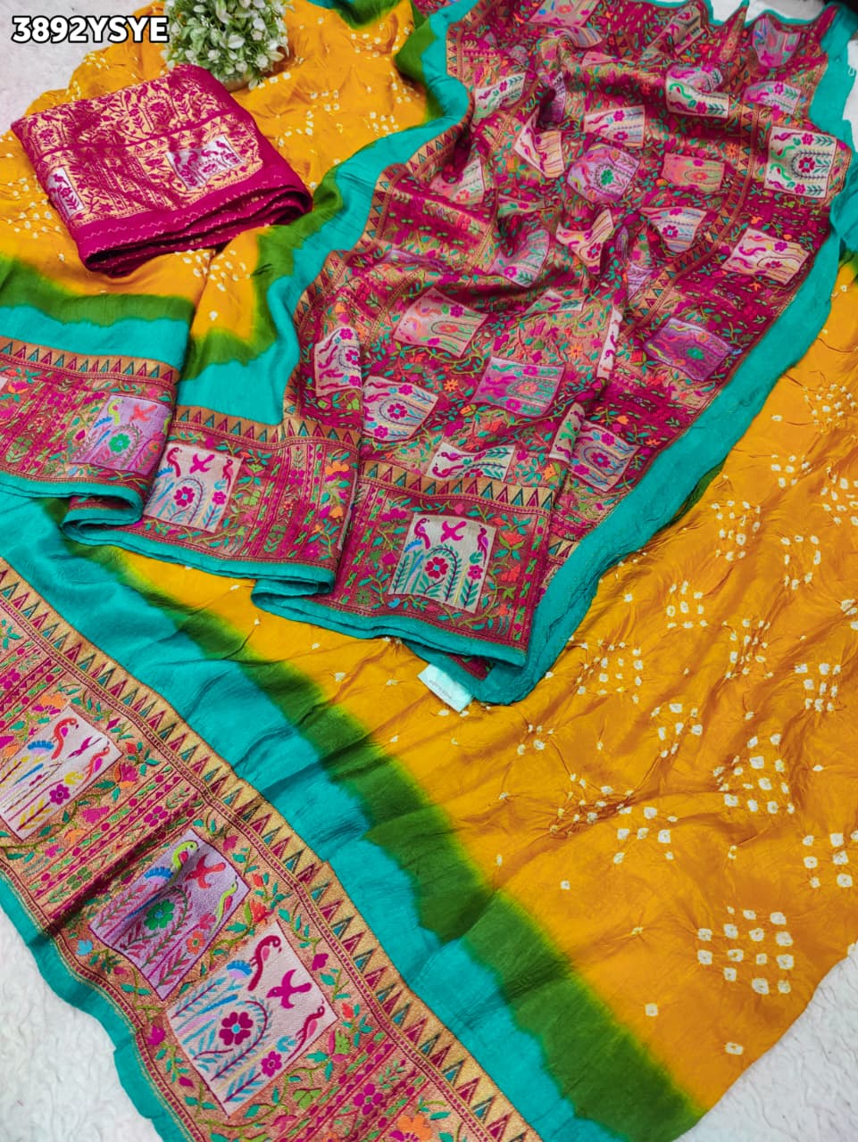 KcPc Luxury Bandhani Sarees for Festive MomentsNAV