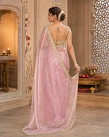 KcPc New Traditional Janhvi Kapoor Inspired Tissue Silk Banarasi Handloom Designer SareeAST