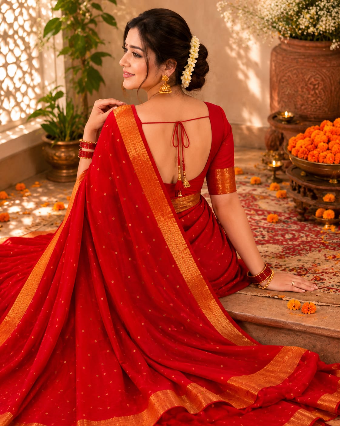 KcPc New Graceful Nayanthara Inspired Banarasi Art Silk SareeAST
