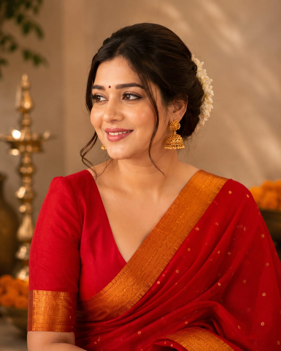 KcPc New Graceful Nayanthara Inspired Banarasi Art Silk SareeAST