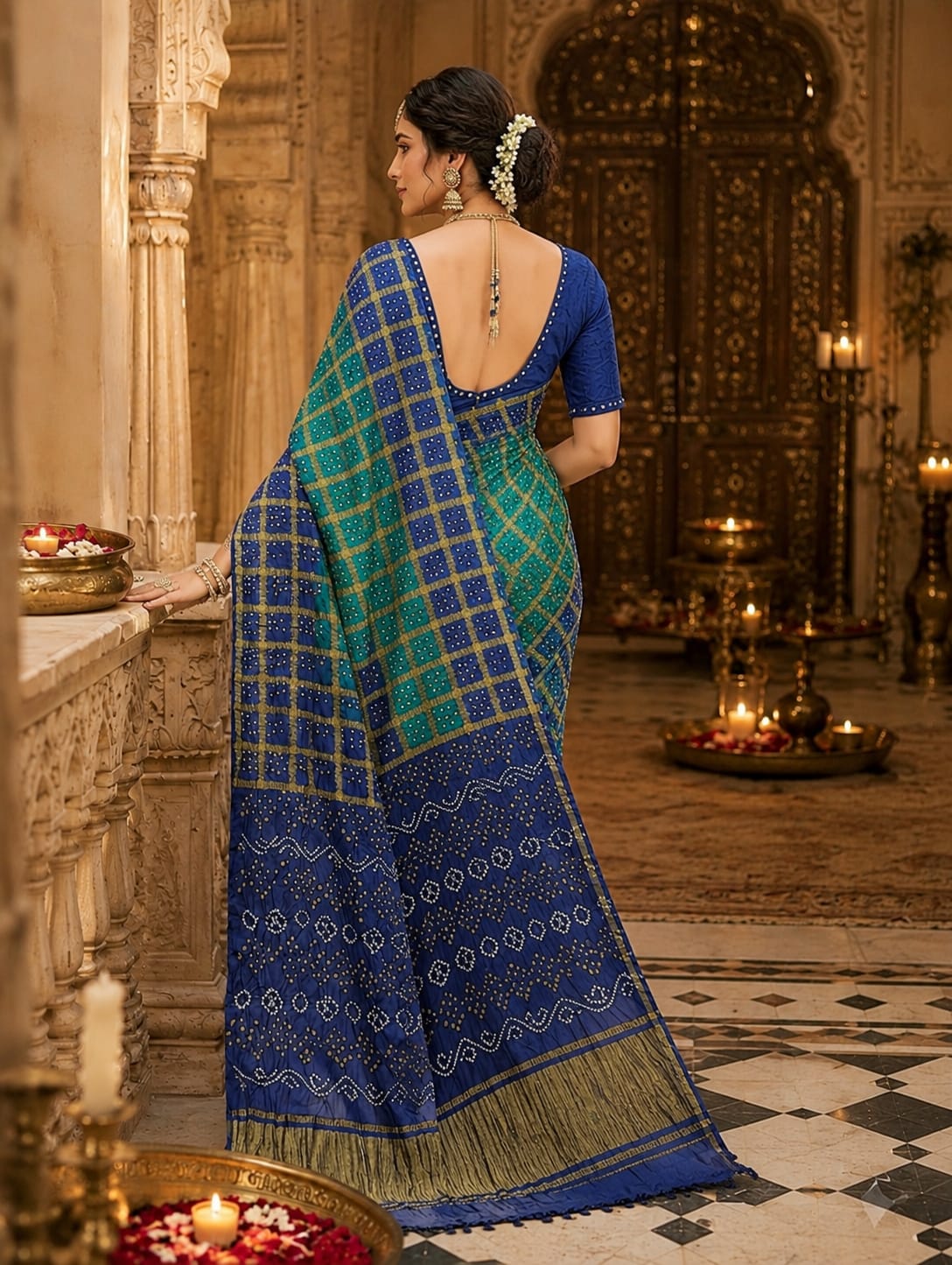 KcPc Premium Gaji Silk Bandhani Saree Collection NAV