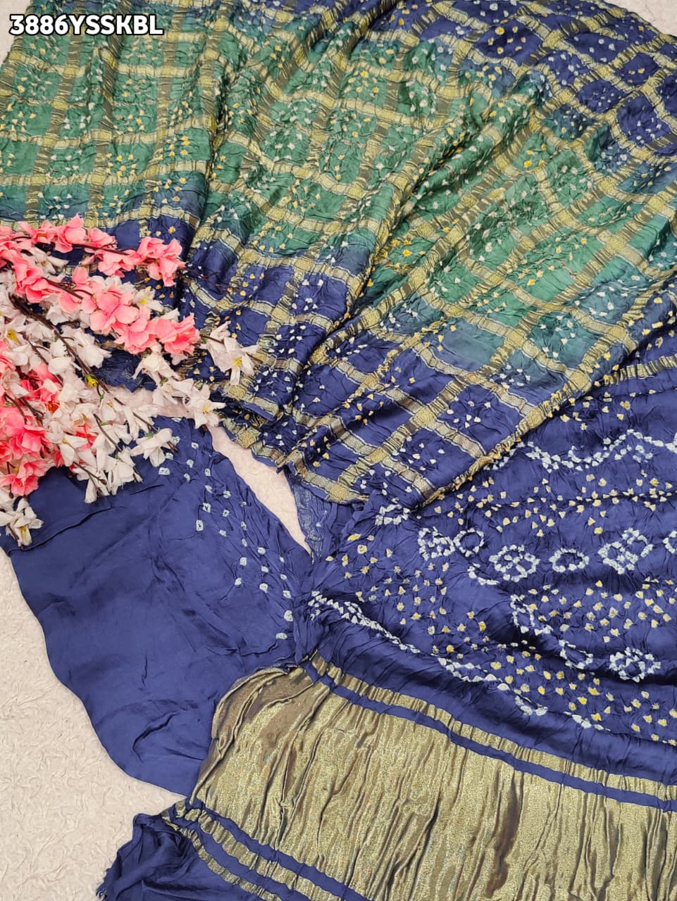 KcPc Premium Gaji Silk Bandhani Saree Collection NAV