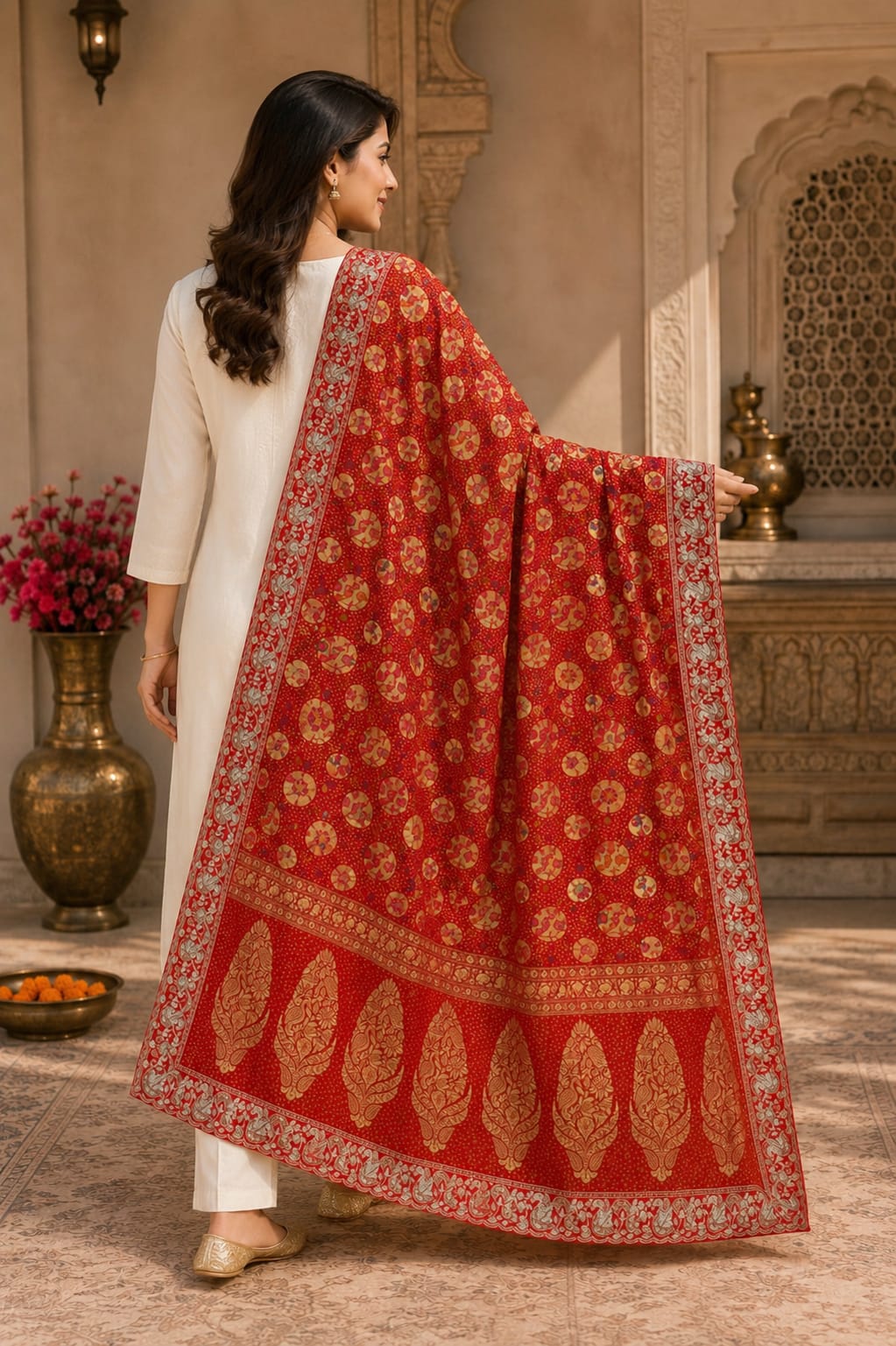 KcPc Khaddi Georgette Meenakari Style Wth Embroidery Work DupattaTUF