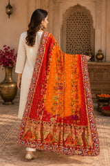 KcPc Khaddi Georgette kalamkari Style Wth Embroidery Work DupattaTUF
