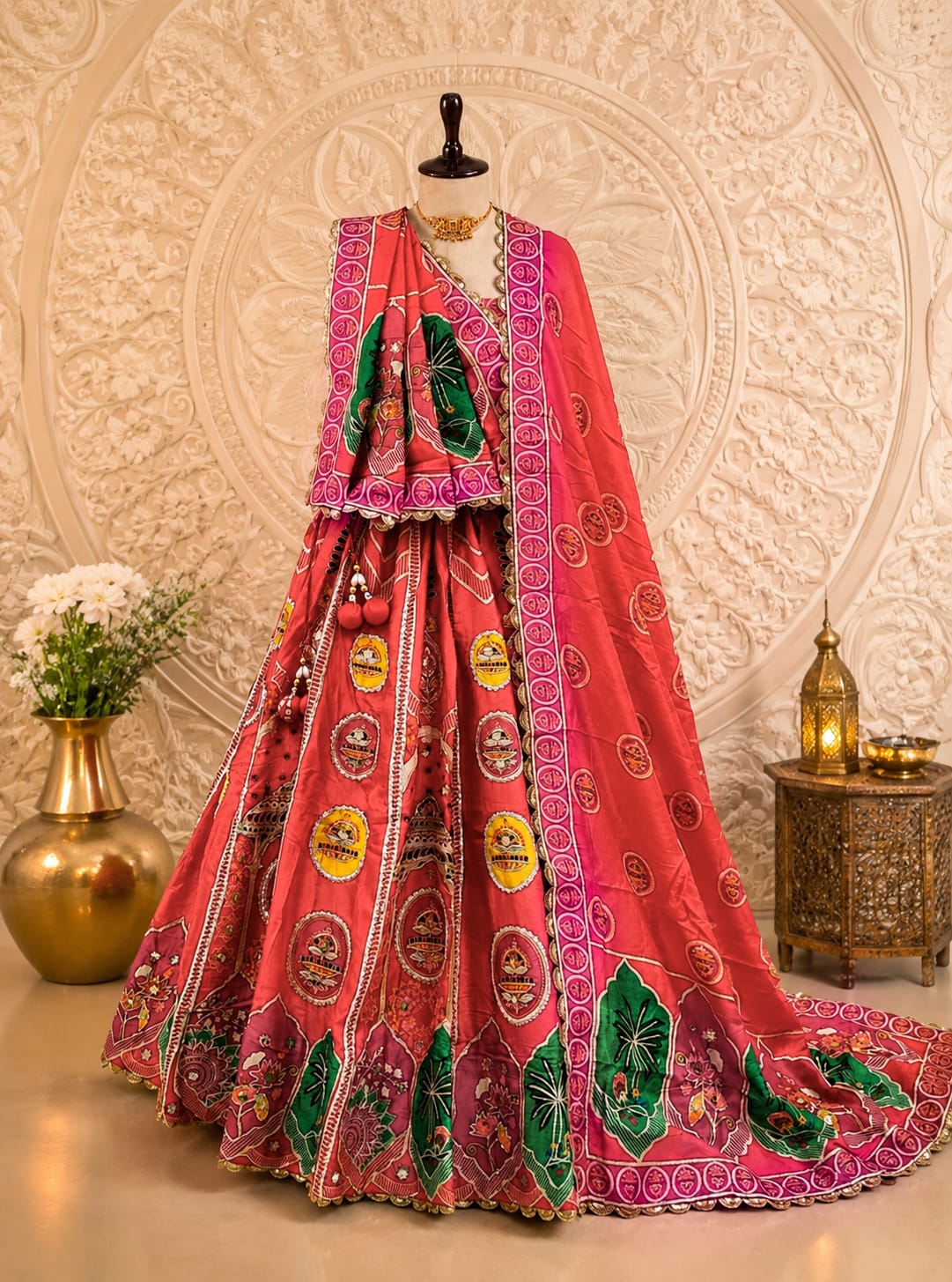 KcPc Premium Festive Wear Crepe Silk Lehengas