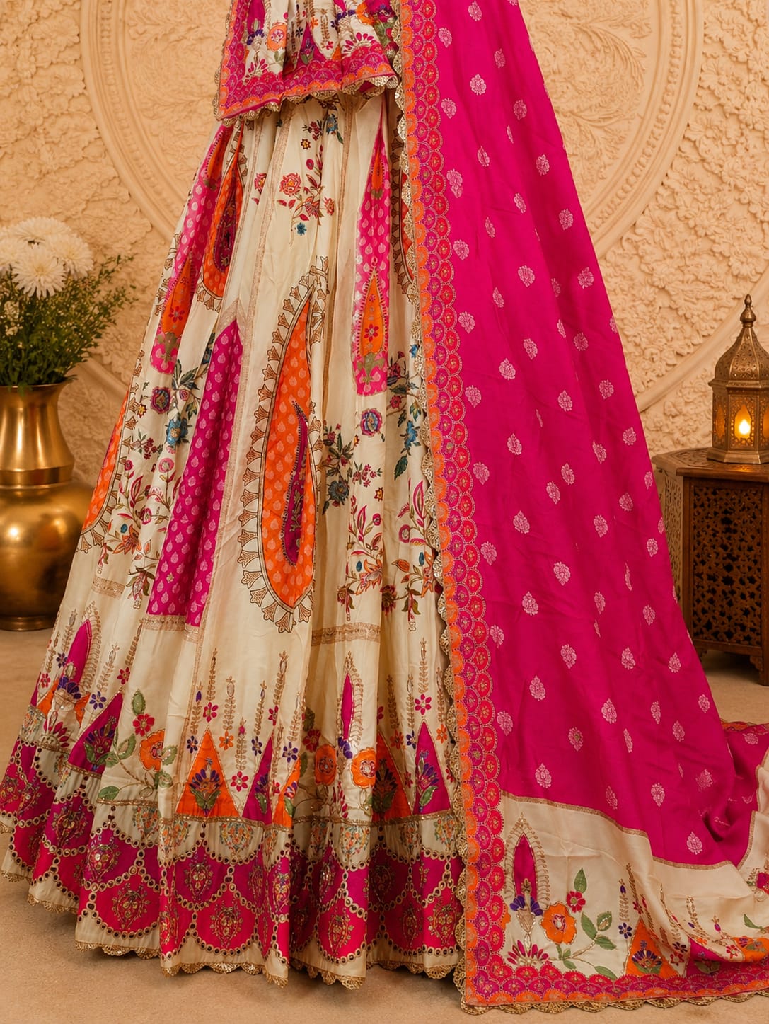 KcPc Crepe Silk Lehengas Designed with Elegant Cutdana Work for Festive WearBHUTA