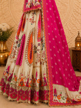 KcPc Crepe Silk Lehengas Designed with Elegant Cutdana Work for Festive WearBHUTA