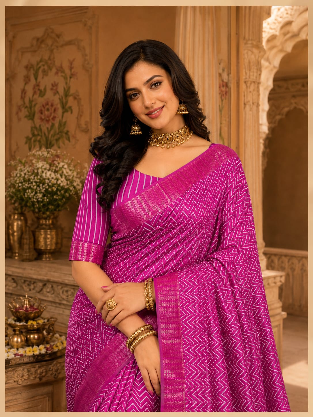 KcPc Royal Cotton Silk Saree with Rich Zari BorderSTL