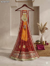 KcPc Traditional Georgette Wedding Wear Pila Chunri Broach Collection