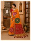 KcPc Premium Gaji Silk Bandhani Saree with Gota Patti WorkAMT