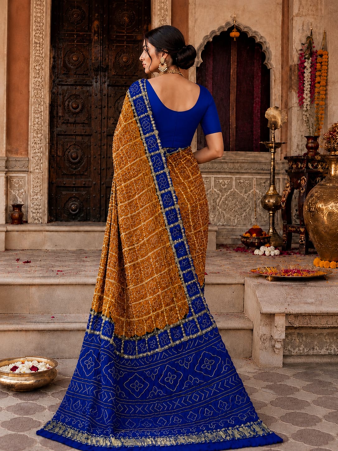 KcPc New Gaji Silk Bandhani Saree Collection NAV