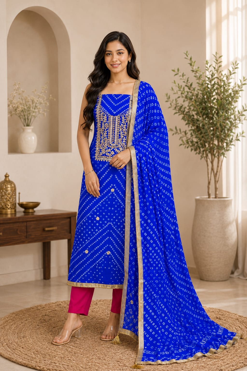KcPc Traditional Modal Silk Suits Crafted with EleganceKML