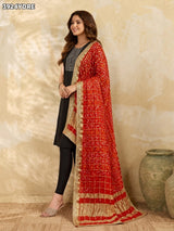 KcPc Classic Bandhani Design Art Silk Dupatta SACR