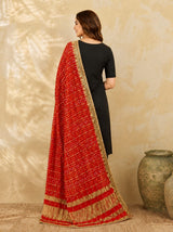 KcPc Classic Bandhani Design Art Silk Dupatta SACR