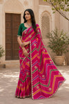 KcPc Traditional Leheriya Style Festive Wear SareesPDM