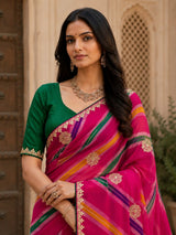 KcPc Traditional Leheriya Style Festive Wear SareesPDM