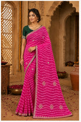 KcPc Georgette Sarees with Gota Patti WorkPDM