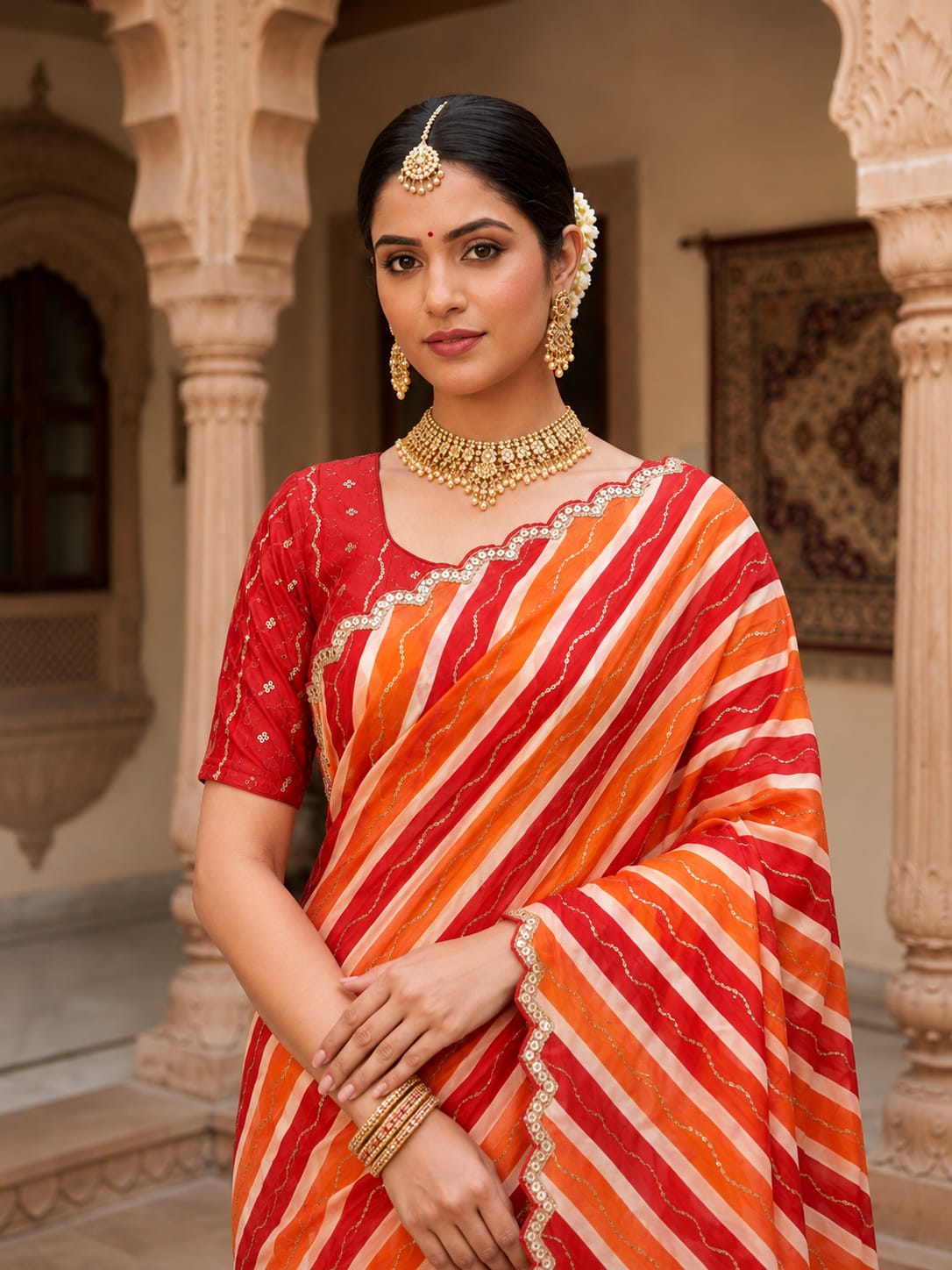 KcPc Premium Silk Saree with Elegant Ethnic Fashion Look