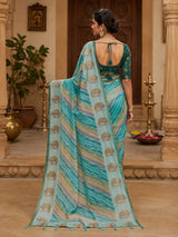 KcPc Premium Office Wear Leheriya Cotton Silk Saree with Blouse PieceSTL