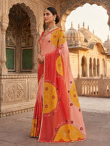 KcPc Premium HO Silk Bandhani Saree with Gotapatti WorkGAN