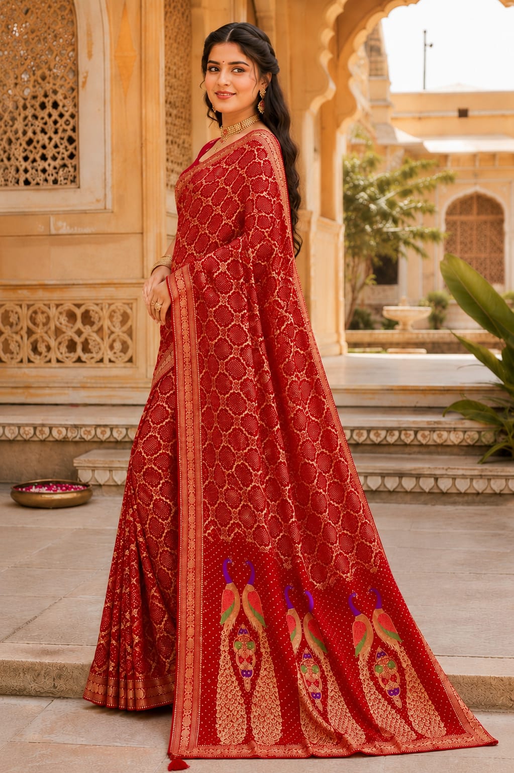 KcPc Traditional Banarasi Georgette Saree Collection