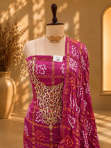 KcPc Luxury Gaji Silk Suit with Gotapatti Work JITEN