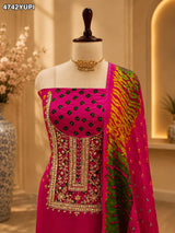 KcPc Premium Modal Silk Bandhani Salwar Suit with DupattaJITEN