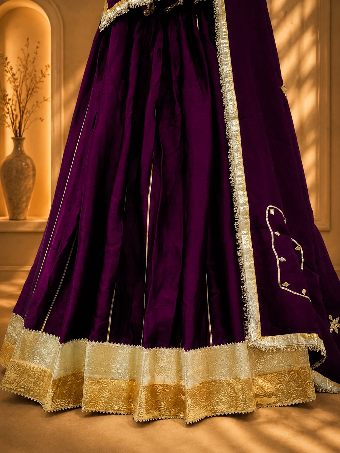 KcPc Royal Wedding Wear Lehenga Crafted in Soft Gaji Silk FabricGOR