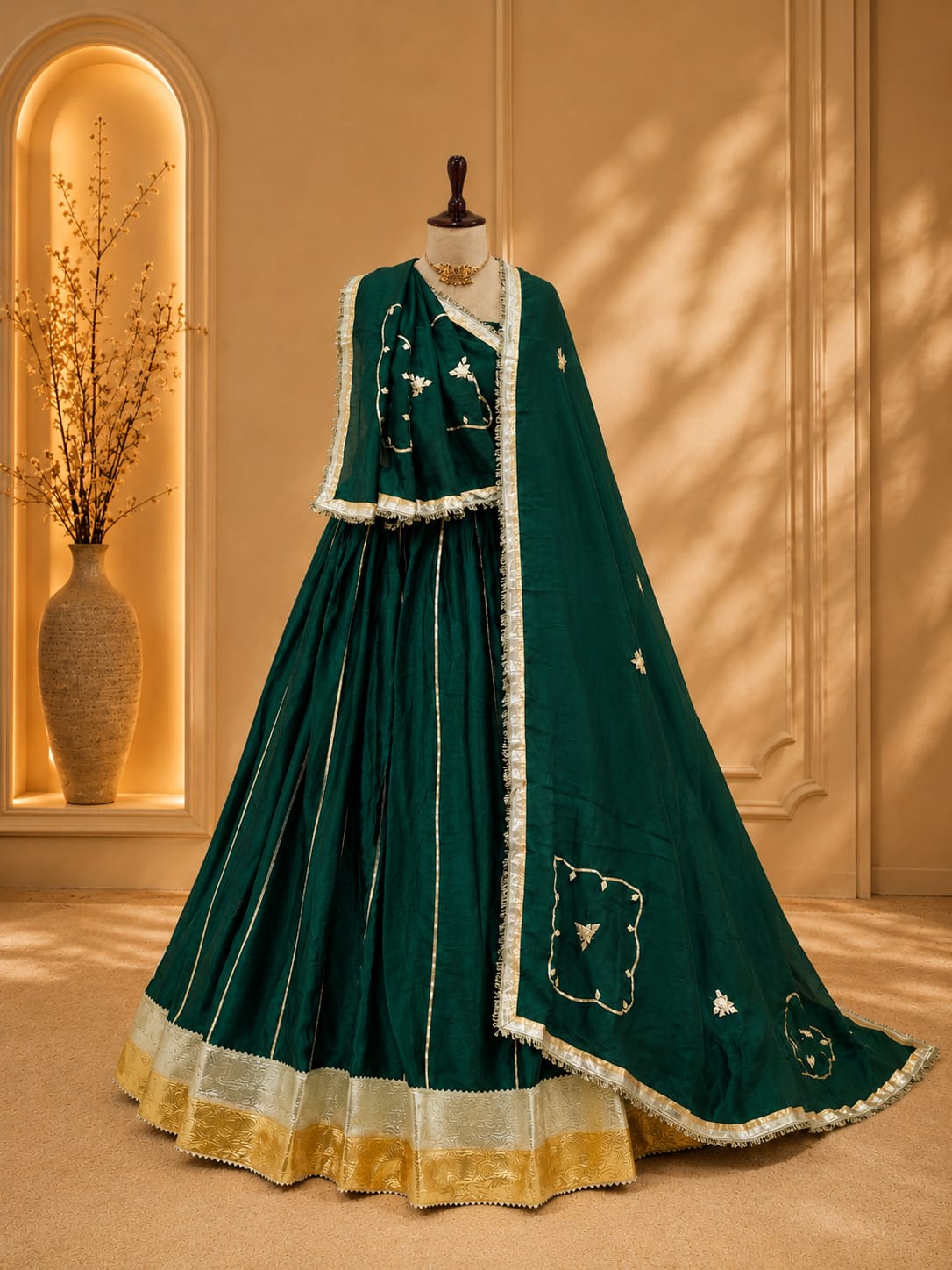 KcPc Premium Traditional Style Lehenga with Rich Gotapatti EmbellishmentGOR