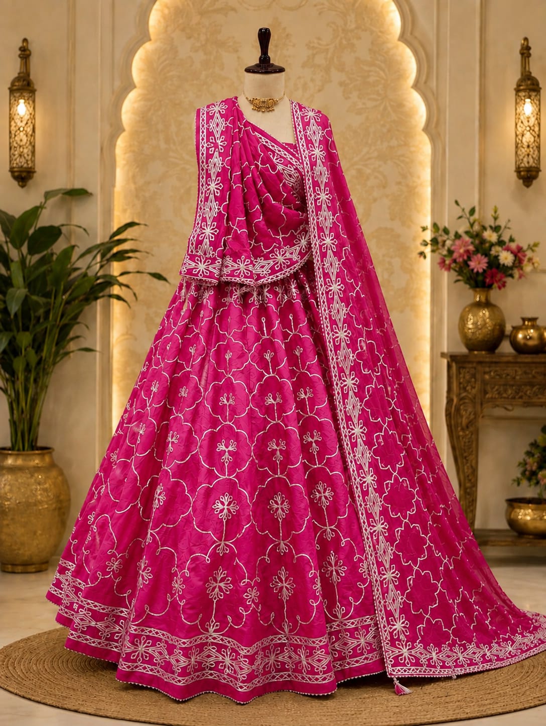KcPc Premium HO Silk Lehenga with Beautiful Gota Patti WorkGOR