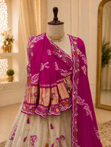 KcPc Premium Bandhani Style Upada Silk Lehenga with Rich Gotapatti DetailingMAD