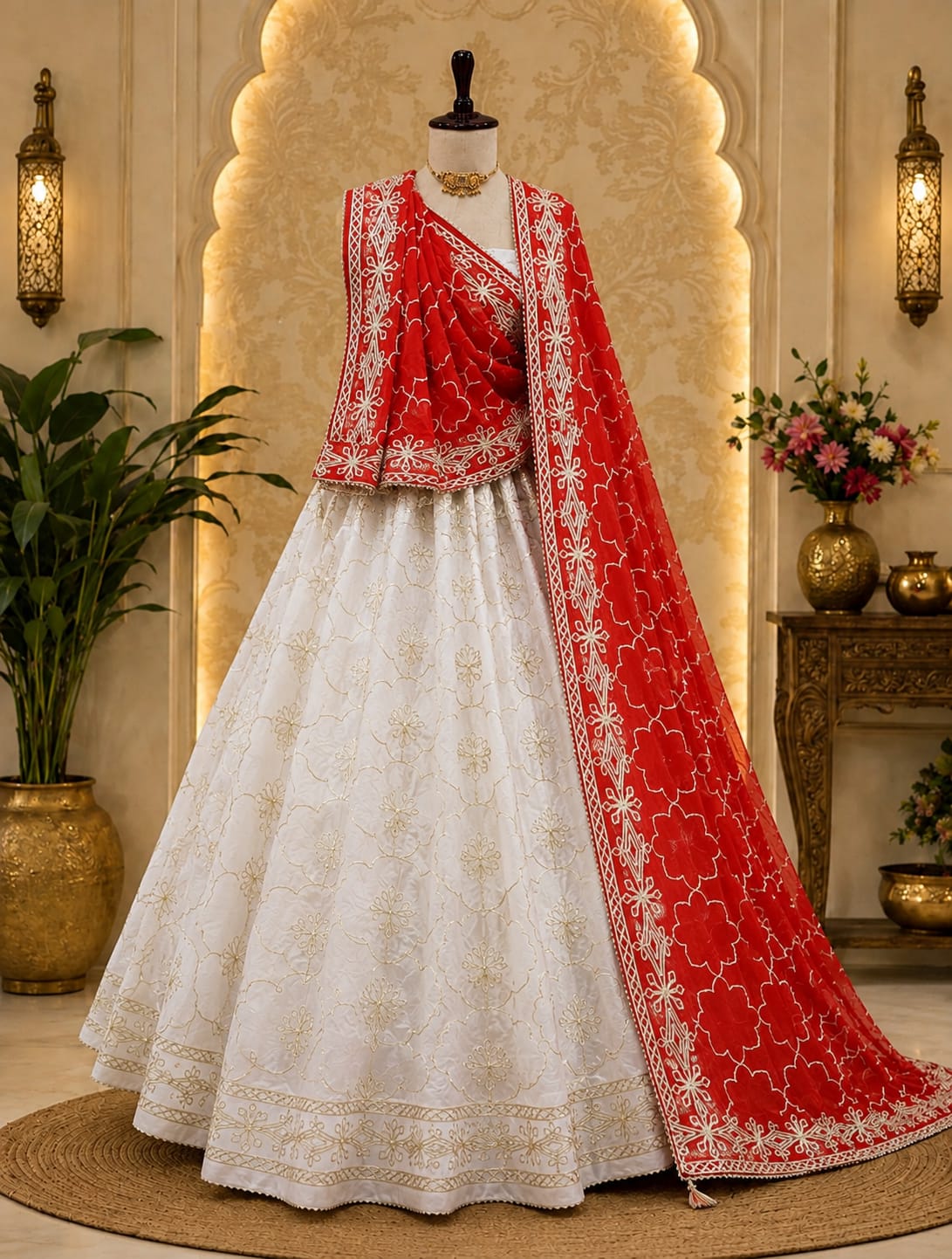 KcPc Royal Look HO Silk Lehenga with Gota Patti Embellishment GOR