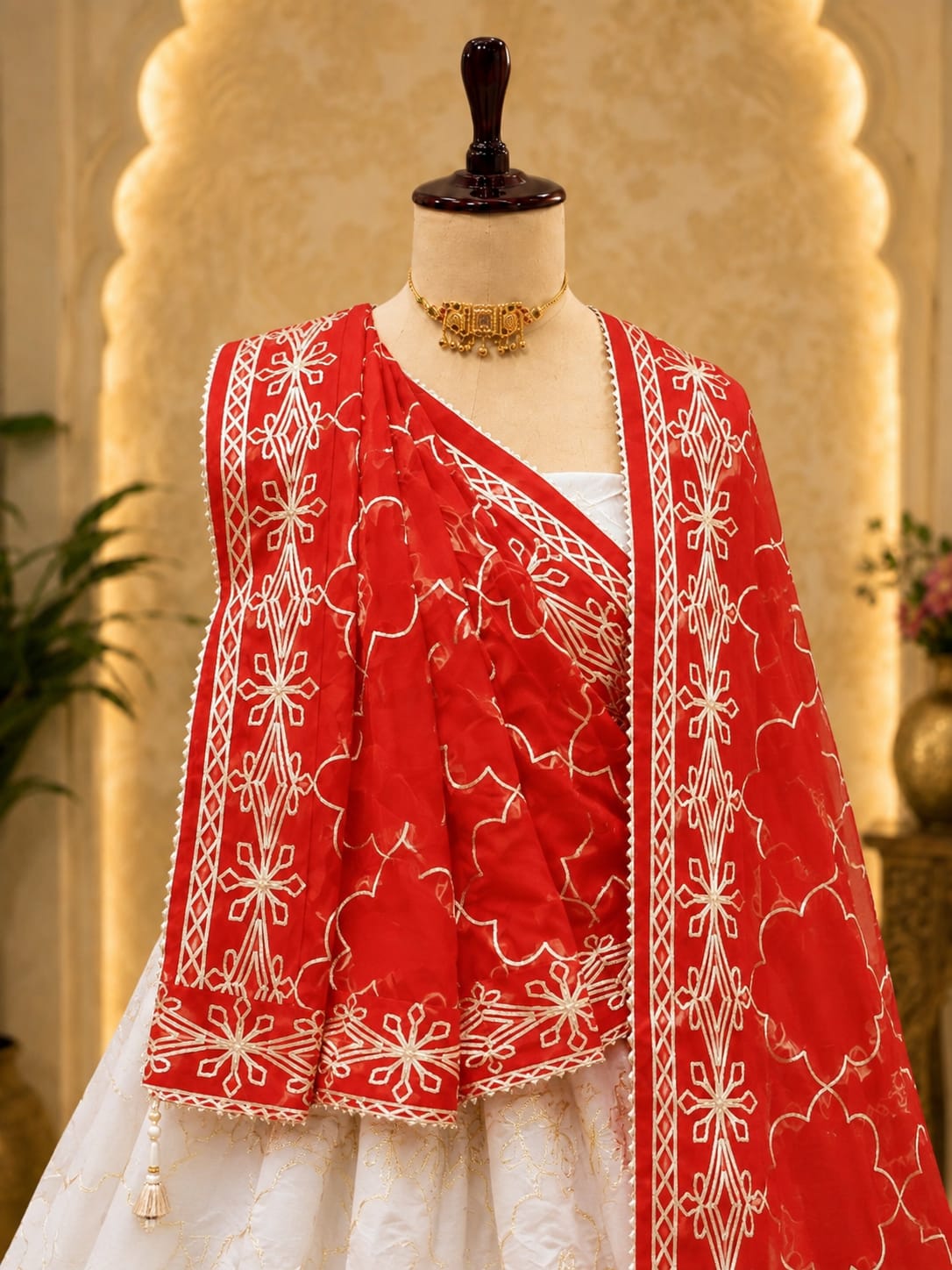 KcPc Royal Look HO Silk Lehenga with Gota Patti Embellishment GOR