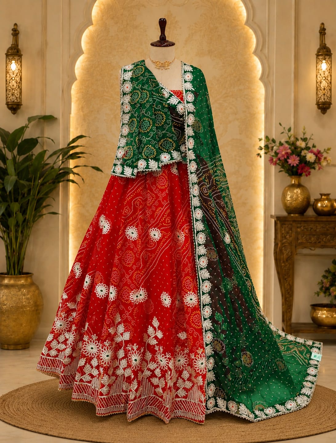KcPc Premium Designer Georgette Lehenga with Beautiful Gotapatti Detailing GOR