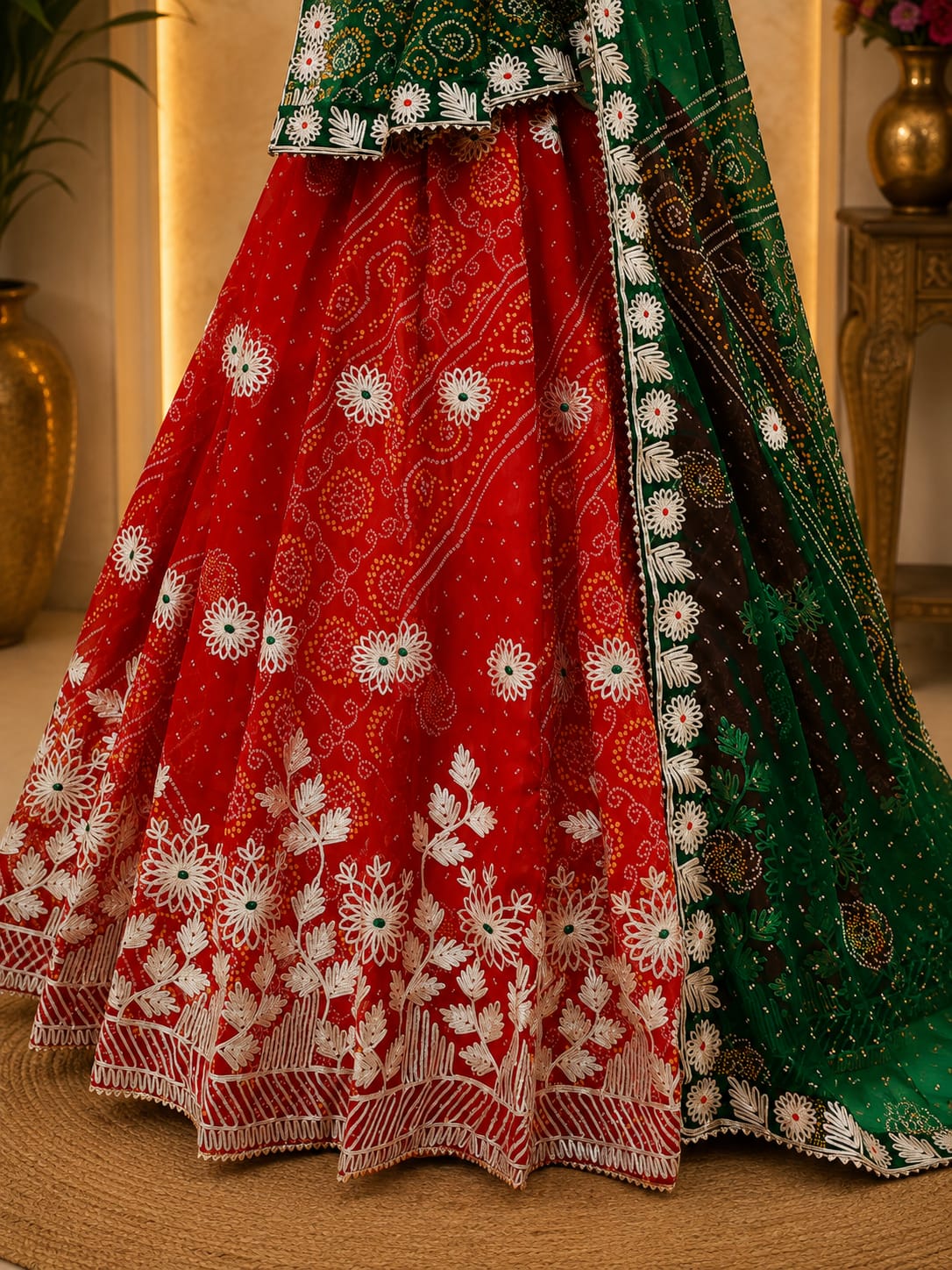 KcPc Premium Designer Georgette Lehenga with Beautiful Gotapatti Detailing GOR