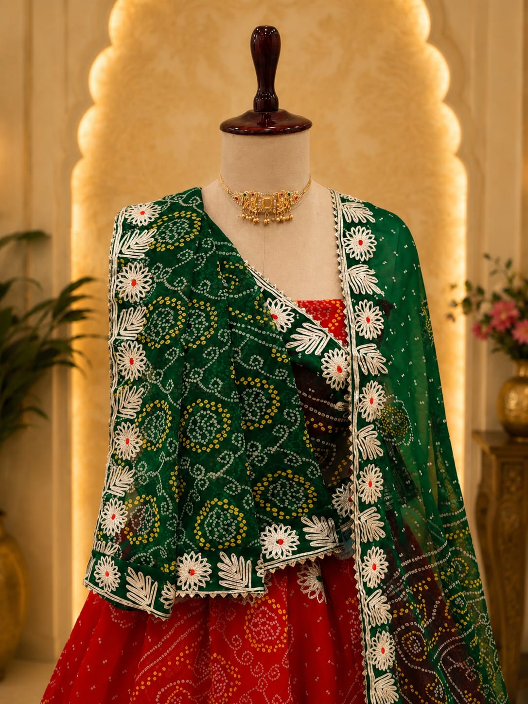 KcPc Premium Designer Georgette Lehenga with Beautiful Gotapatti Detailing GOR