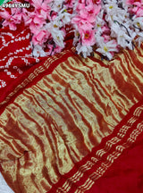 KcPc Gaji Silk Bandhani Saree for Festive Wear RAB