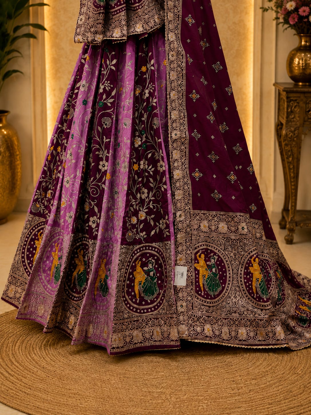 KcPc Royal Dola Silk Banarasi Style Lehenga with Rich Zari Weaving GOR