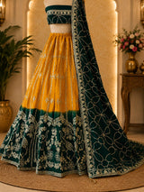 KcPc New Designer Georgette Chiffon Lehenga with Elegant GotaPatti Detailing GOR