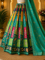 KcPc New Upada Silk Banarasi Style Lehenga with Cutdana Work ANJ