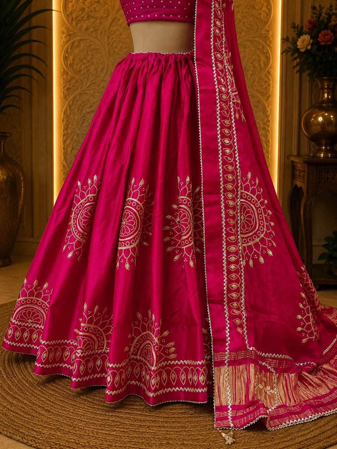 KcPc New Festive Glam Gaji Silk Lehenga with Designer Gotapatti Touch GOR
