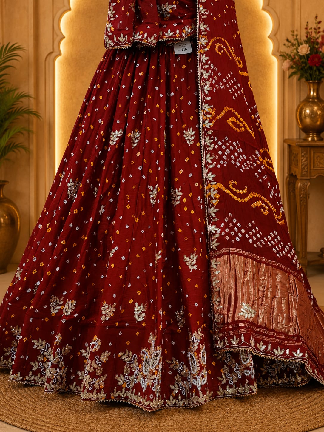 KcPc Premium Festive Wear Modal Silk Bandhani Lehenga BTU