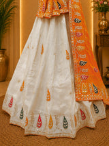 KcPc New Wedding Wear Tissue Silk Designer Lehenga with Gotapatti Work RTK