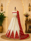 KcPc New Upada Silk Bandhani Style Lehenga with Embroidery Work SSB