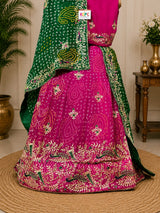KcPc Bandhani Collection Designer Jaipuri Pure Ojariya LehengaBTU