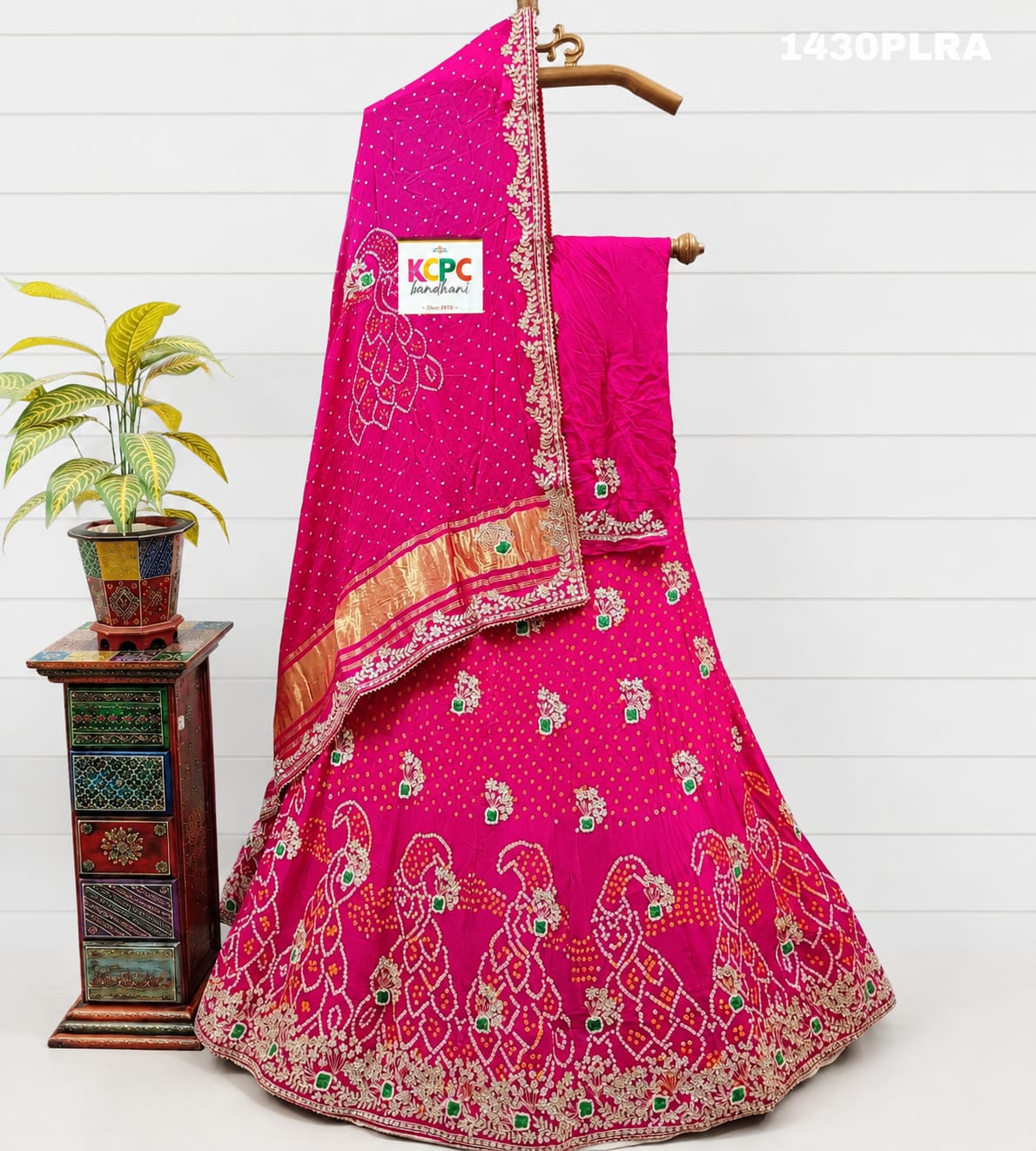 KcPc New Pure Gaji silk With Gotapatti Work Dupatta Lehenga Set BTU